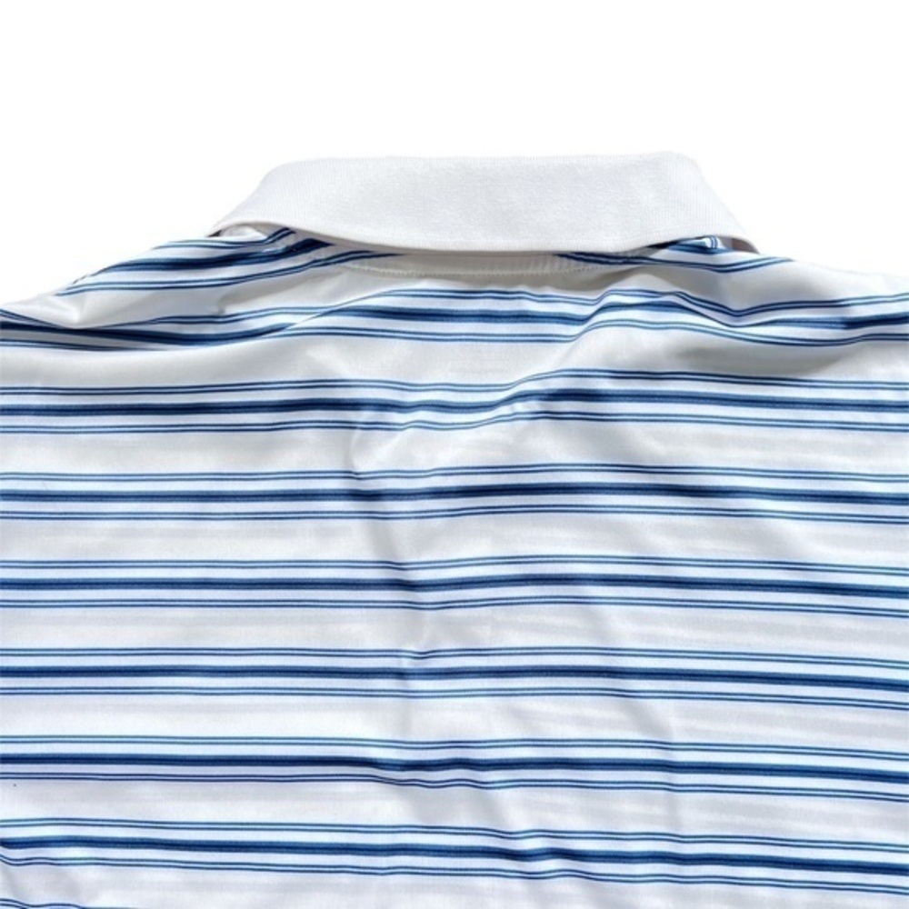 Adidas Men’s Striped Polo Shirt Sz. L - Picture 8 of 12